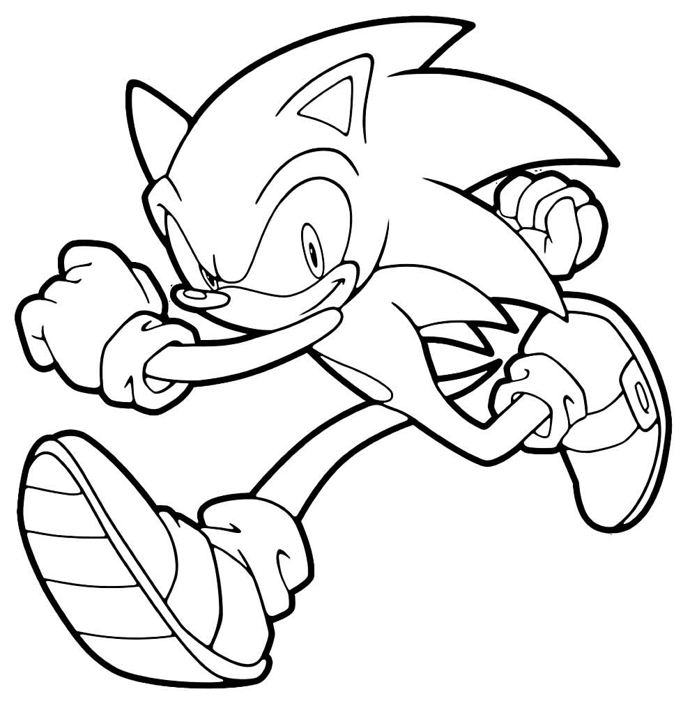 Desenhos do Sonic para colorir - Bora Colorir